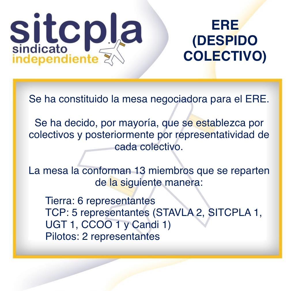 Mesa negociadora ERE